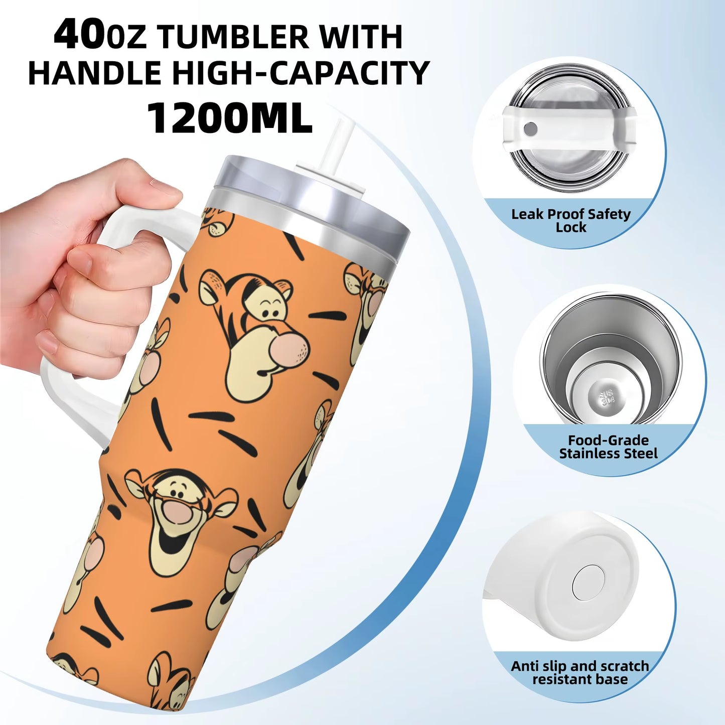 Tigger "Bouncy" Edition - Vaso Térmico 40oz