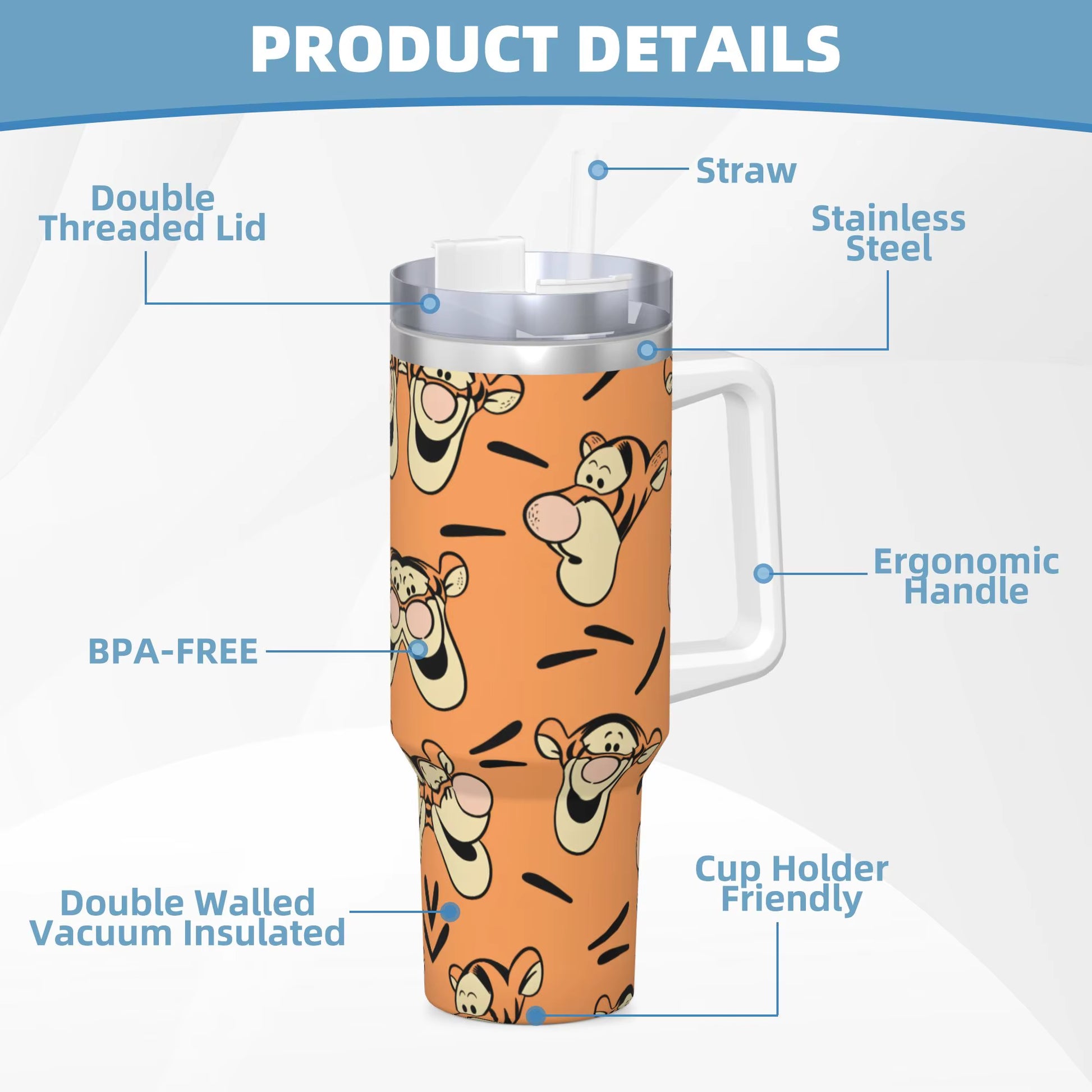 Tigger "Bouncy" Edition - Vaso Térmico 40oz