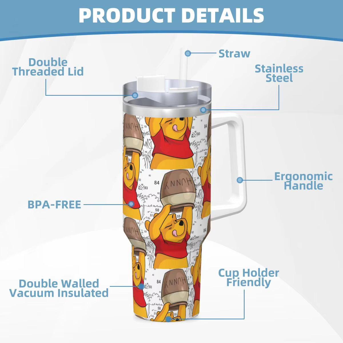 Honey Hugs - Vaso Térmico 40oz
