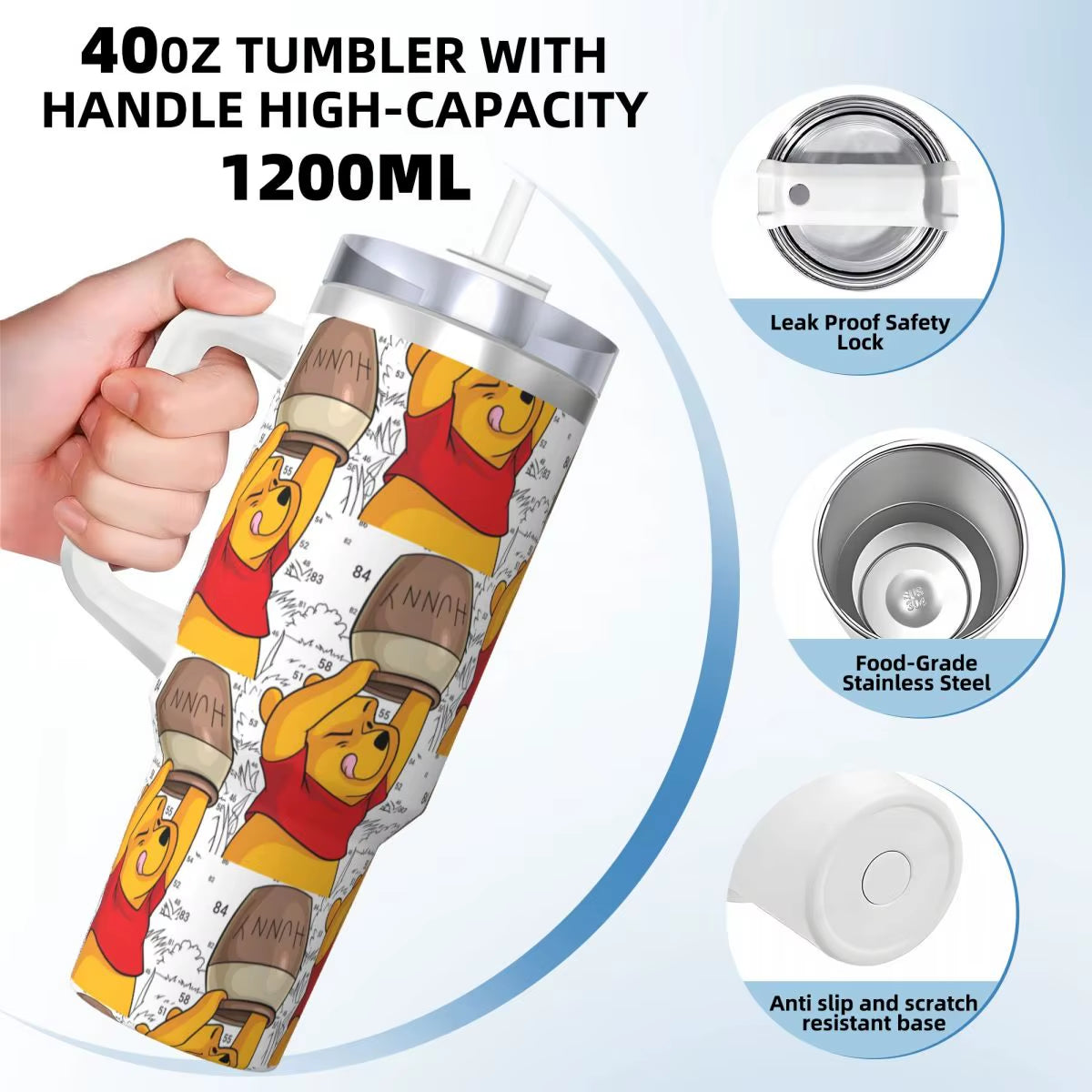 Honey Hugs - Vaso Térmico 40oz